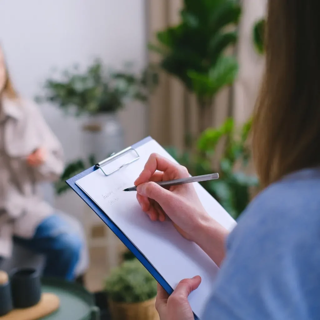 Mental health consultation and coaching session.
